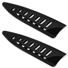 2 Pcs Knife Sheath Blade Protector Kitchen Safety Knife Covers or Sleeves for 3.5 inch Paring Knives Black Universal Plastic Knives Guards for Kitchen