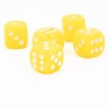 WeLoveBeads W6 Cube (16 mm) in Yellow/White Dots - Made