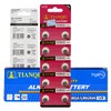 Tianqiu 100Pcs Ag4 Lr626 377 Sr626Sw Alkaline Battery