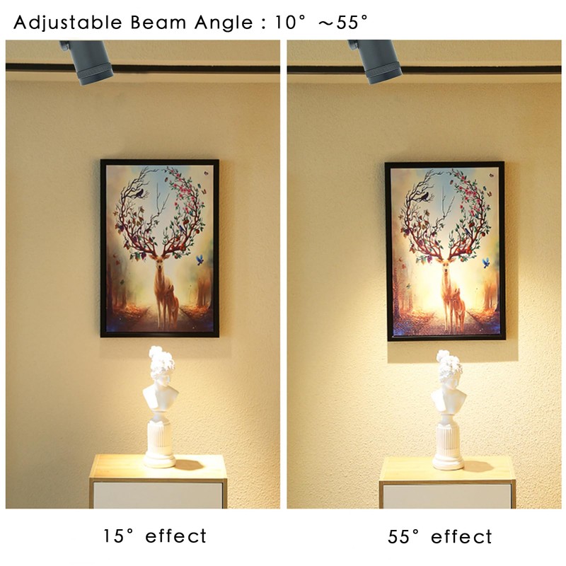 Marknice 15W LED Dimmable and Zoomable Ceiling Spotlight with Anti-Glare