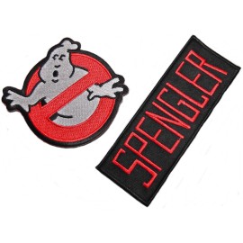 Unbranded Ghostbusters  Spengler Name and No Ghost Logo (Set of 2) Uniform Patches