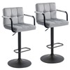 Furnimart Adjustable Bar Stool Swivel Barstools Set of 2 Counter
