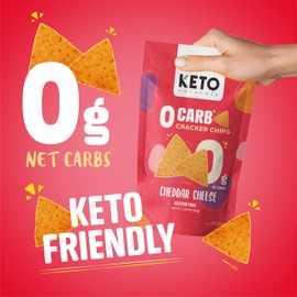 Keto crackers zero carb no sugar (Cheddar Cheese) delicious low carb crackers gluten free healthy for adults and kids (3 Packs) Ketos snack zero carb Keto friendly snack