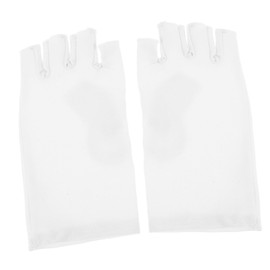 Outanaya 1 Pair UV Protection Half Finger Gloves for Men and Women Lightweight Touchscreen Driving Gloves Breathable Elastic for Office Cycling and Outdoor Activities