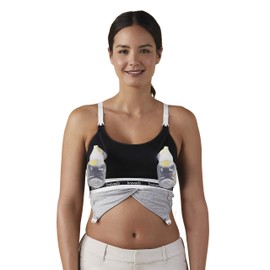 Clip and Pump™ Nursing Bra, black