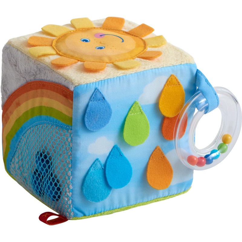 HABA 306030 Rainbow World Play Cube, Multifunctional Toy from 6