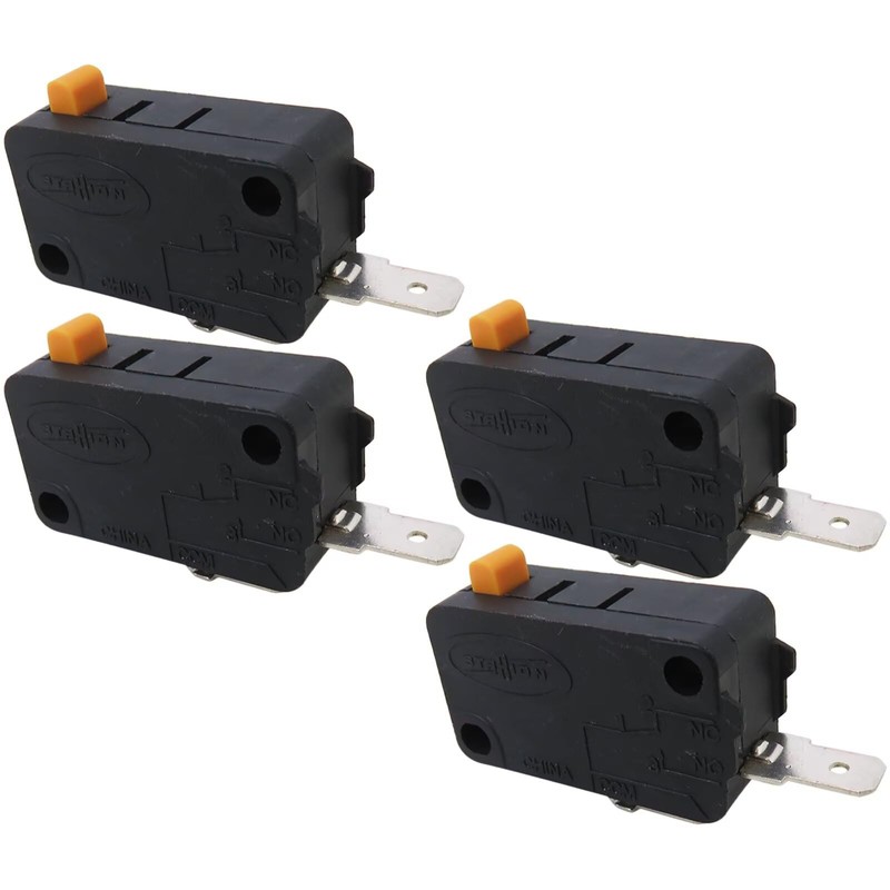 Suifaqi 4-Pack SZM-V16-FA-63 Microwave Door Switch for LG GE Microwave