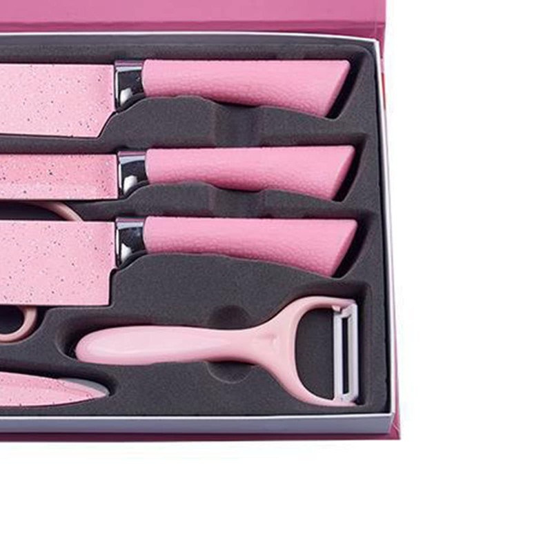 HEEPDD 6 Piece Kitchen Knife Set, Non Stick Coated Chef