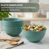 BERLONA Salad Bowls 2 L, Set of 4, Dishwasher Safe
