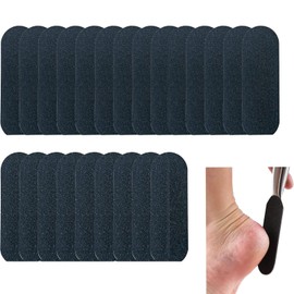 Foot File, Foot File Replacement Pads, Pedicure, Abrasive Pedicure File Replacement Pads Black Pack of 50 (Black)