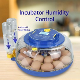 Boicafe Incubators for Hatching 18 Egges with Automatic Egg Turning, Humidity Control and Water Bottle, Incubators for Chicken Eggs, Ducks, Quail, Goose, Pigeon for Farm, School, Lab, Home