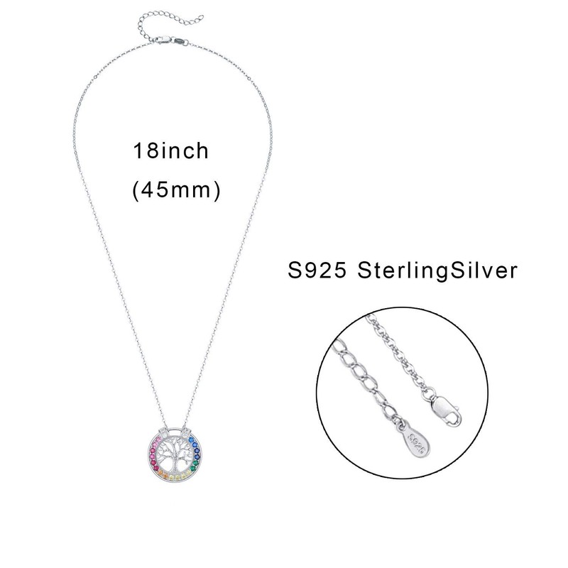 CUOKA MIRACLE Celtic Knot Pendant Opal Chain Silver 925 Claddagh