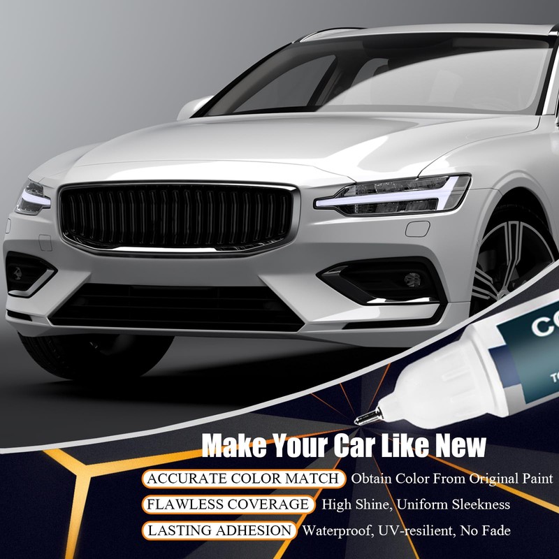 Vapour Grey(740) Touch Up Paint Compatible with Volvo, Car Paint