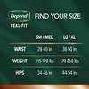 Depend Real Fit Incontinence Underwear for Men, Disposable, Maximum Absorbency,