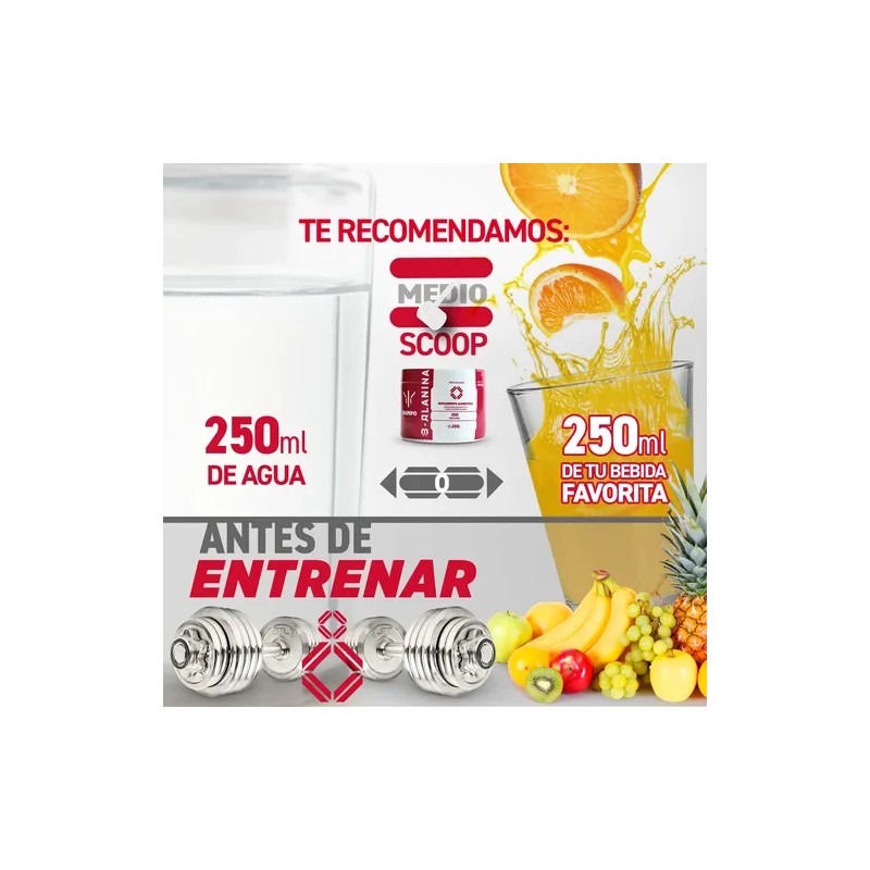 Beta Alanina Suplemento 200g, Hércules Sin Sabor, 100 Servs.