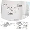TEHAUX Easy Peel Paste PVC Wall Sticker Inspiring Sentences Alphabet