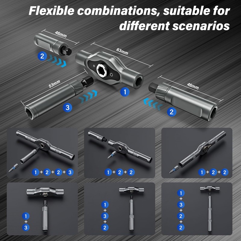 42 in 1 Magnetic Screwdriver Set, Multi Bit Magnetic Screwdriver