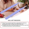Pinzas curvas, pinzas para decoración de uñas, exquisita artesanía duradera