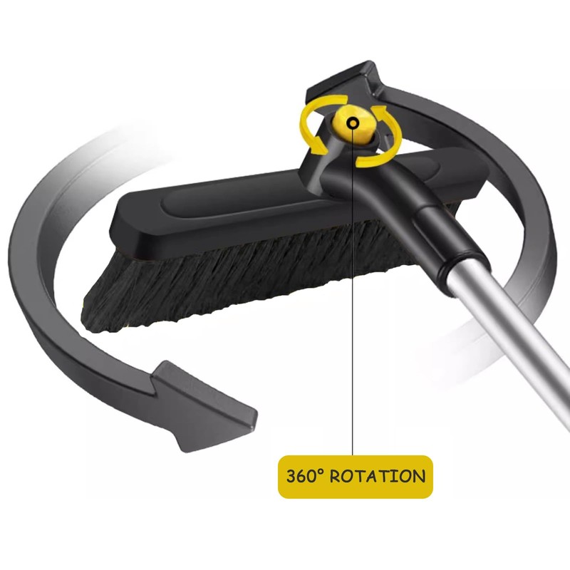 HOONAO 36" Extendable Ice Scrapers for Car Windshield 360°Pivoting Snow