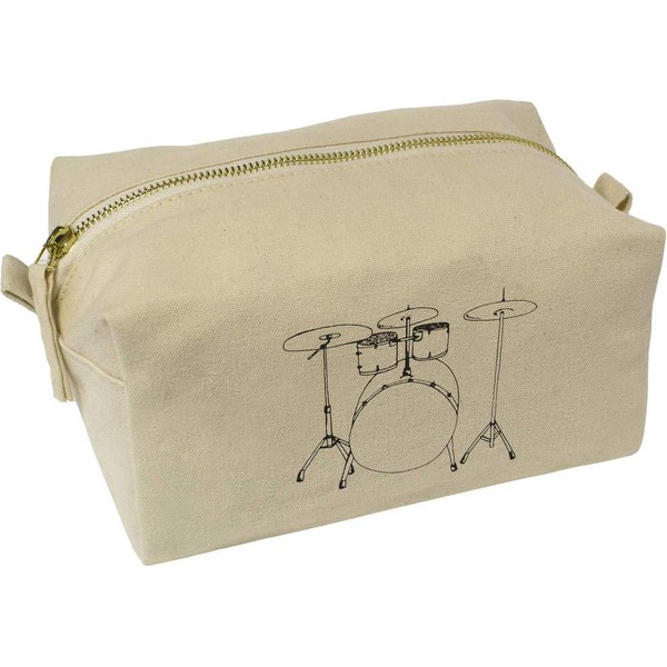'Drum Set' Canvas Wash Bag/Makeup Case (CS00010062)