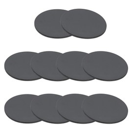 PATIKIL Rubber Solid Discs Washers, 10 Pcs 85mm OD x 2mm Thick Rubber Round Gasket Pad Bushings Spacer Washer for DIY Gasket Craft, Black
