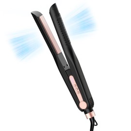 SKIMI Airflow Styler, alisador de cabello de hierro plano de titanio, rizador profesional de flujo de aire con rejillas de ventilación de...          