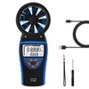 SURLABA Anemometer Handheld, Digital Wind Speed Meter with Temperature &