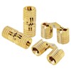 HOJLKLD 6Pcs 8 mm Hidden Brass Barrel Hinges, 180 Degree