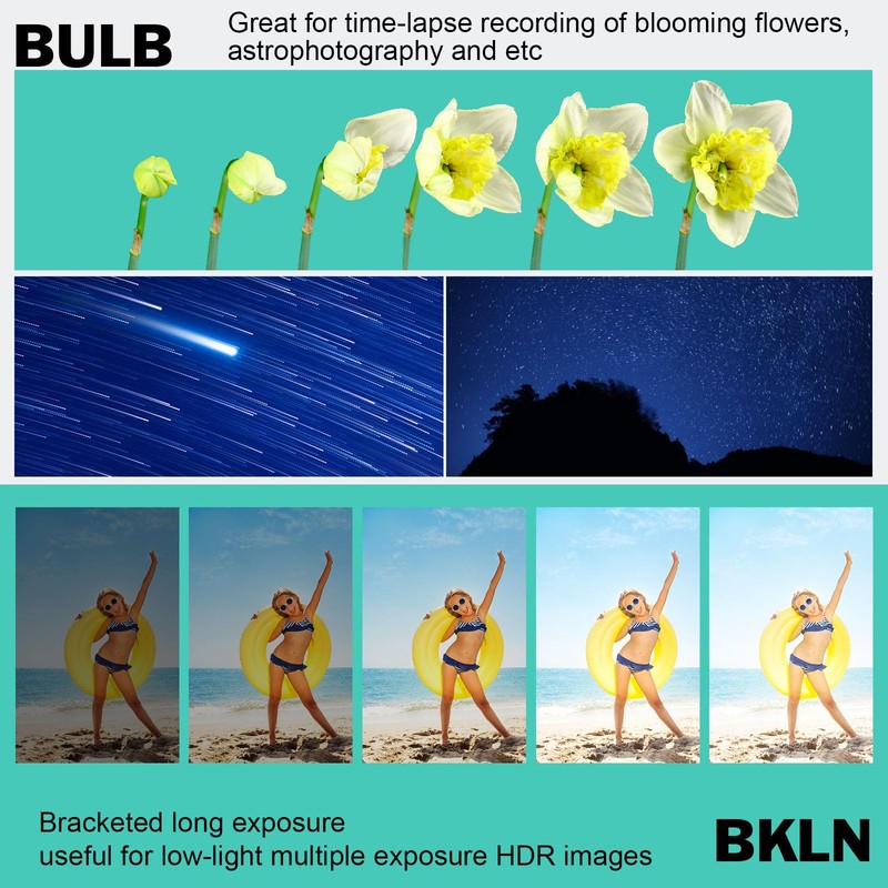 Aodelan Wireless Timer Remote Shutter Release for Nikon Z9, Z6,