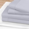 SUPERIOR Egyptian Cotton Solid Deep Pocket Sheet Set, Queen, Light