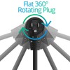 Maximm Monitor Computer Power Cord 3 Ft Flat Plug 360°