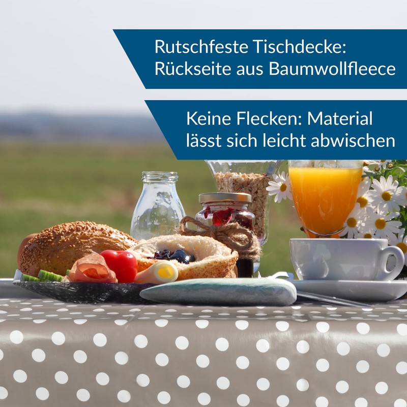 Texmaxx Oilcloth Tablecloth, Wipes Clean