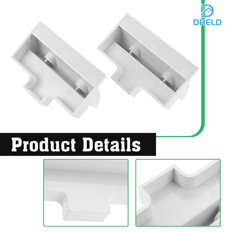 DRELD 2Pcs Side Mounting Bracket Solar Panel - Rectangle Solar