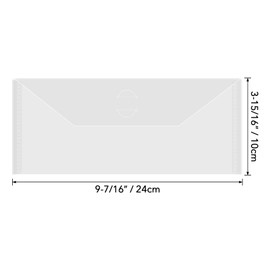 Briartw 140 Pcs 3.9x9.4" Slimline Storage Envelopes, Resealable Plastic Envelopes Pockets for Cutting Dies Stencil Crafts Organizer Holder,Clear Storage Bag for Clear Stamp,Die Cuts,scrapbook Paper