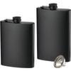 2 Pack Hip Flasks for Liquor, 8 Oz & 12