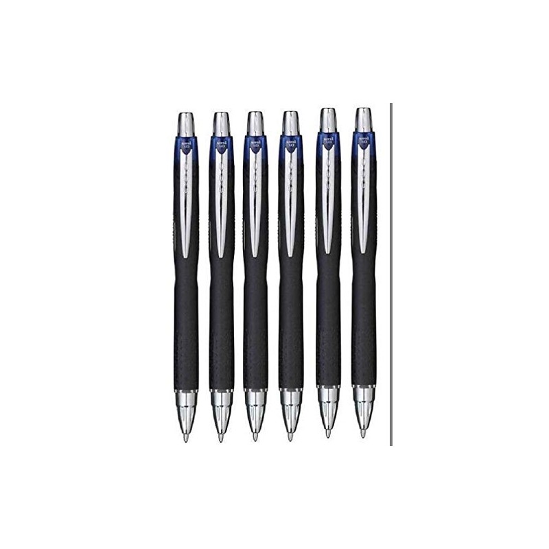 Uni Ball Blue Jetstream Retractable Broad Rollerball Pen 1mm Nib