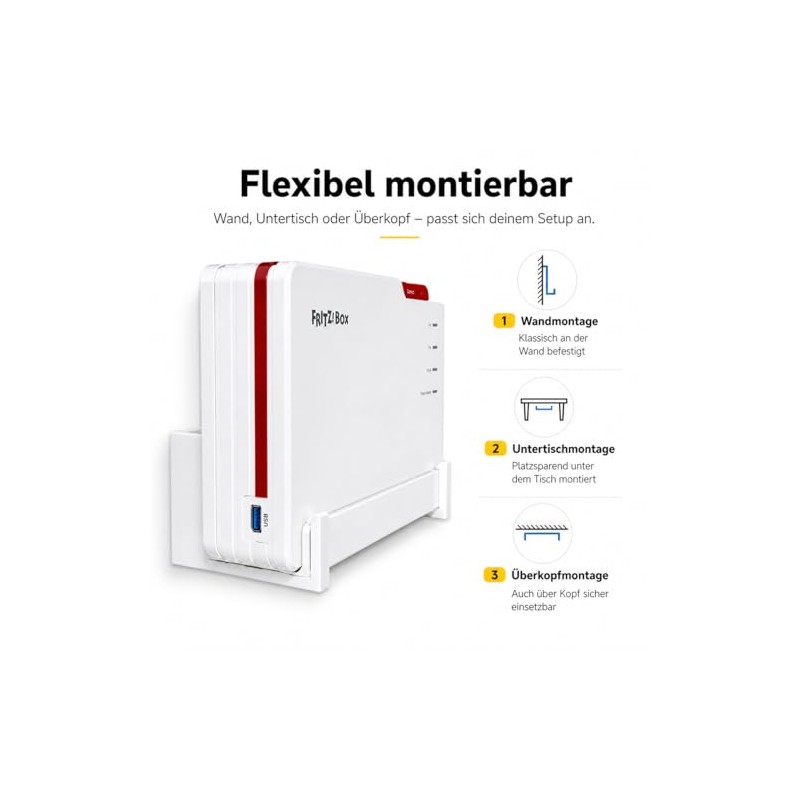 OSAZEE Wall Mount for AVM FritzBox 5690 Pro - 9