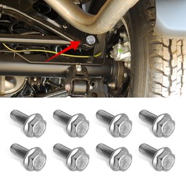 RGOAANC 8PCS Skid Plate Bolts, 304 Stainless Steel 12mm Hex Head Auto Skid Plate Bolts Compatible with 4Runner FJ Cruiser Land Cruiser Sequoia Tacoma, Car Accessories Replacement