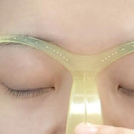 Self Eyebrow Grooming Stick Trimming Guide: Women's Grooming Template, Symmetrical / 셀프 눈썹정리 막대 다듬기 가이드 여성 정리틀 좌우대칭