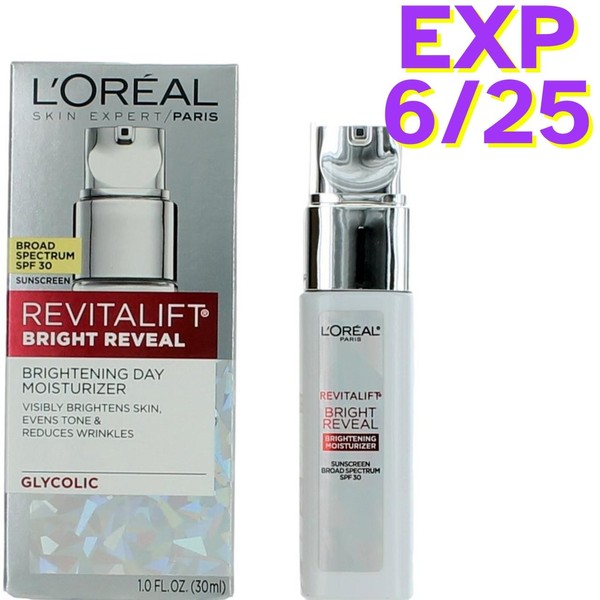 L'Oreal Revitalift Bright Reveal Moisturizer SPF 30- 1oz SEE PIC