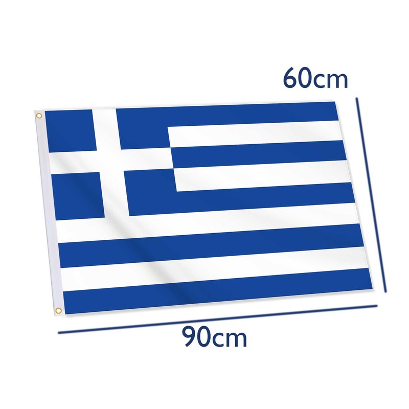 24x36 Inch Greece Flag,Big 2x3 FT Greek Flag,Medium Size Digitial