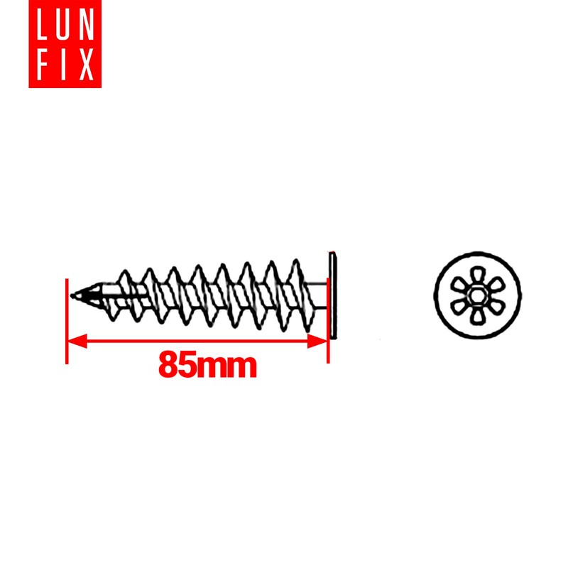LUN FIX Insulation Dowels 85 mm ETICS Dowels, Diameter 25