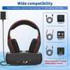 WallarGe Wireless Headphones for TV Watching with RF Transmitter Charging