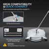RAYNEL 14'' Pressure Washer Surface Cleaner with 4 Wheels, Stainless