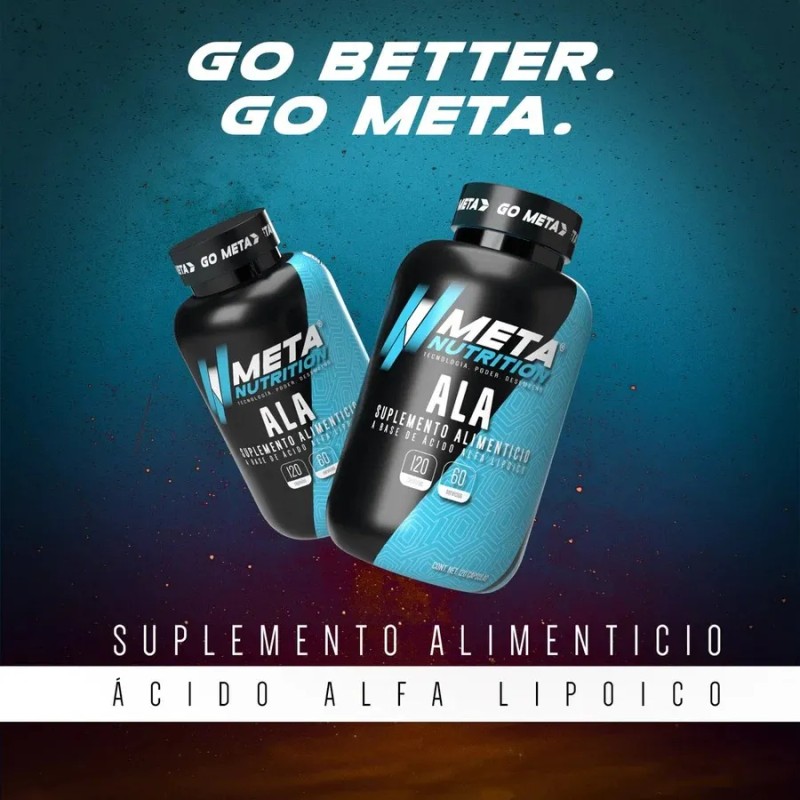 Ala Meta Nutrition Alpha Lipoico cido Alfa Lipico 120 Caps