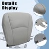 SecosAutoparts Gray Front Driver Side Bottom Microfiber Leather Seat Cover