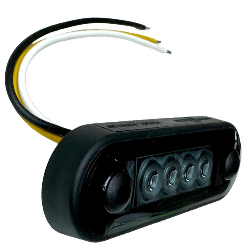 MelTruck® 2 x LED Marker Light Flat and Round Rubber