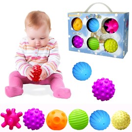 Juguetes Multisensoriales con Textura para Bebés Conjunto de Regalo de Pelotas de Masaje sin BPA para Niños Pequeños de 1-3 Años Pelotas Suaves Montessori Juguetes para Bebés Infantiles de 6 a