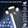 Delux American Flag with Pole and Solar Light Kit, 6