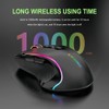 Niceon Gaming Maus kabellos RGB Wiederaufladbare, 9 Programmierbare Tasten, Langer